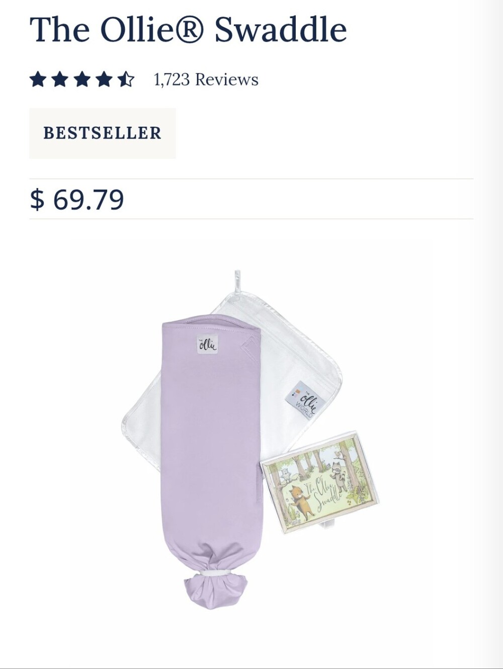 Ollie Swaddle Set Of 2